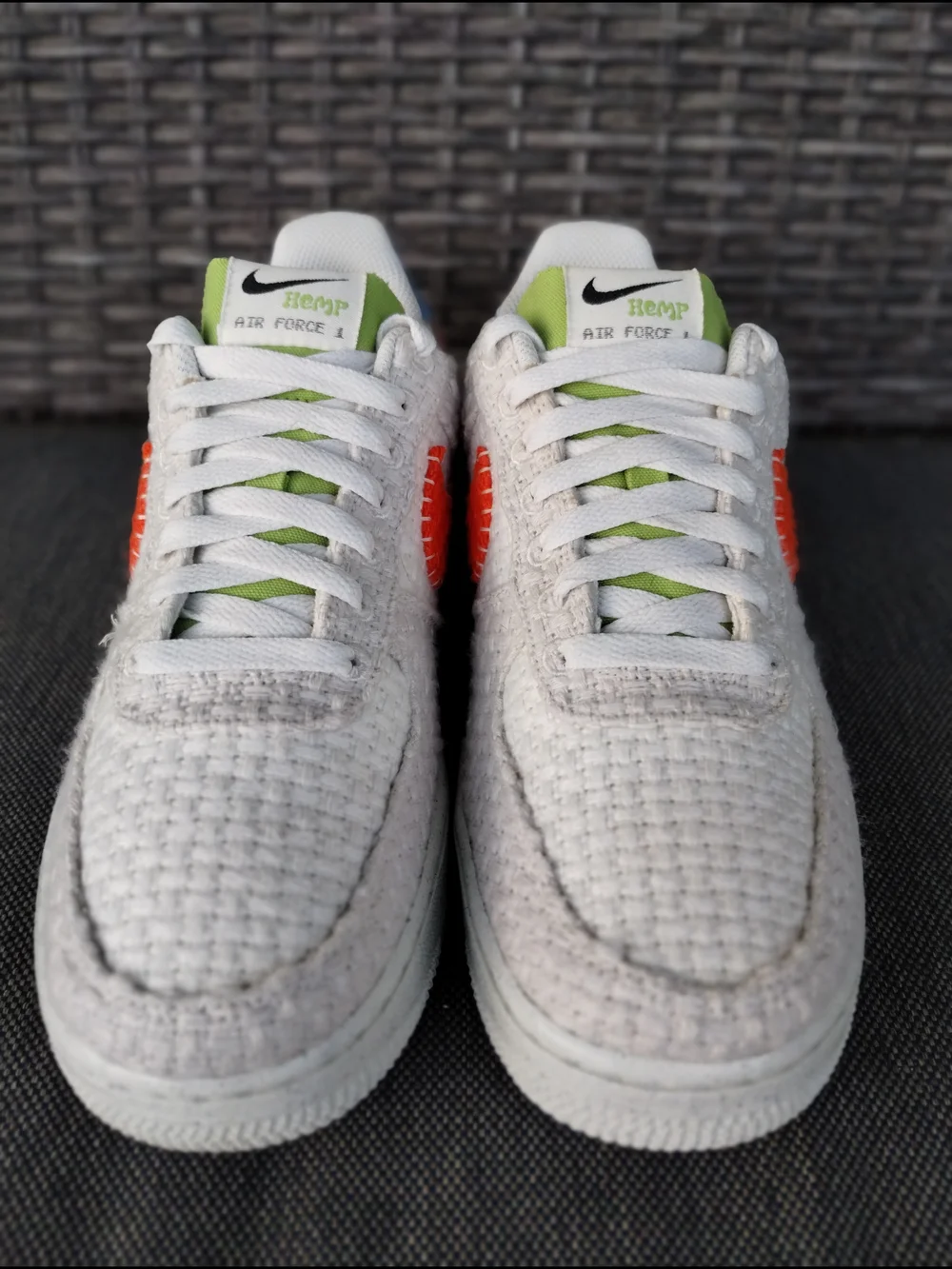 Nike Air Force 1 Hemp Sneakers Women’s 7.5 White Orange DV2117-100